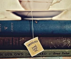 Teacup with books